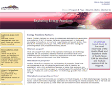 Tablet Screenshot of energyfrontierspartners.com